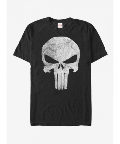 Extra Soft Marvel The Punisher Distresskull T-Shirt $11.33 T-Shirts