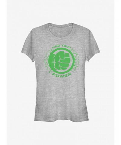 Marvel The Hulk Power Of Hulk Girls T-Shirt $7.77 T-Shirts