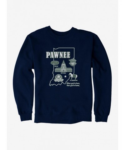 Parks And Recreation Pawnee Map Sweatshirt $12.40 Sweatshirts