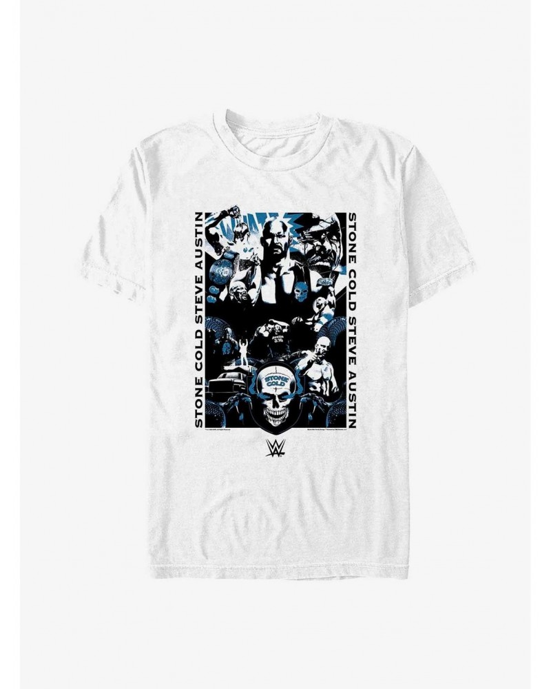 WWE Stone Cold Steve Austin Collage T-Shirt $7.07 T-Shirts