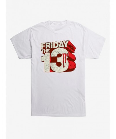 Friday The 13th Block Letters T-Shirt $9.18 T-Shirts