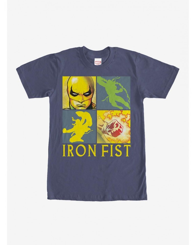 Marvel Iron Fist Four Square T-Shirt $6.99 T-Shirts