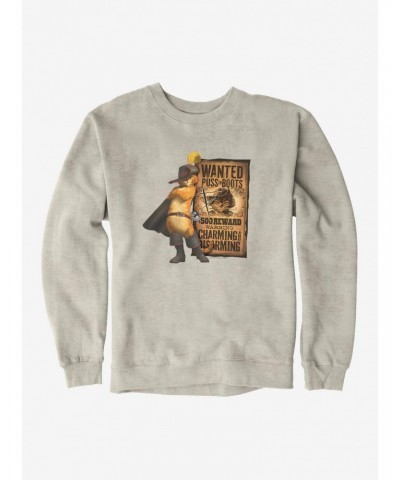 Puss In Boots Wanted Poster Sweatshirt $12.69 Sweatshirts