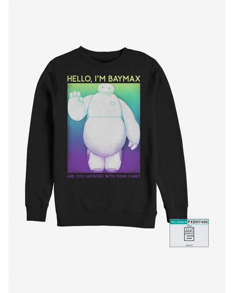 Disney Big Hero 6 Baymax Wave Crew Sweatshirt $12.40 Sweatshirts