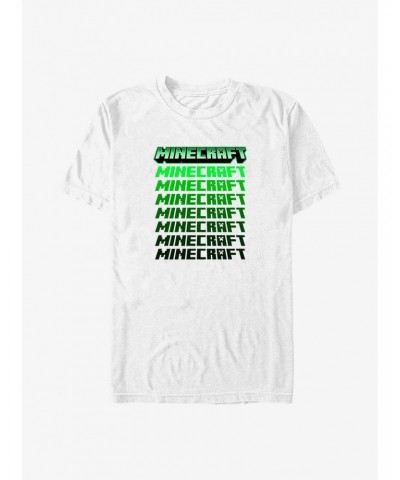 Minecraft Logo Stacked T-Shirt $6.88 T-Shirts