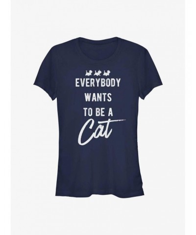 Disney The Aristocats Everbody Wants To Be A Cat Girls T-Shirt $10.71 T-Shirts