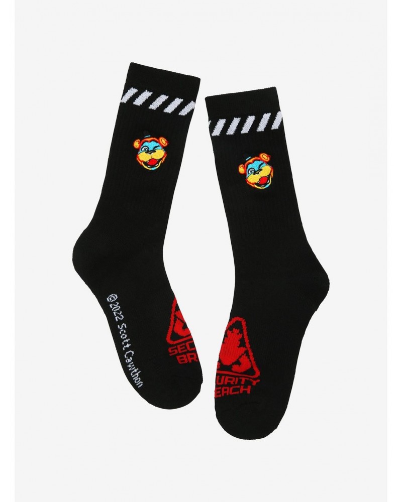 Five Nights At Freddy's: Security Breach Glamrock Freddy Crew Socks $2.92 Socks