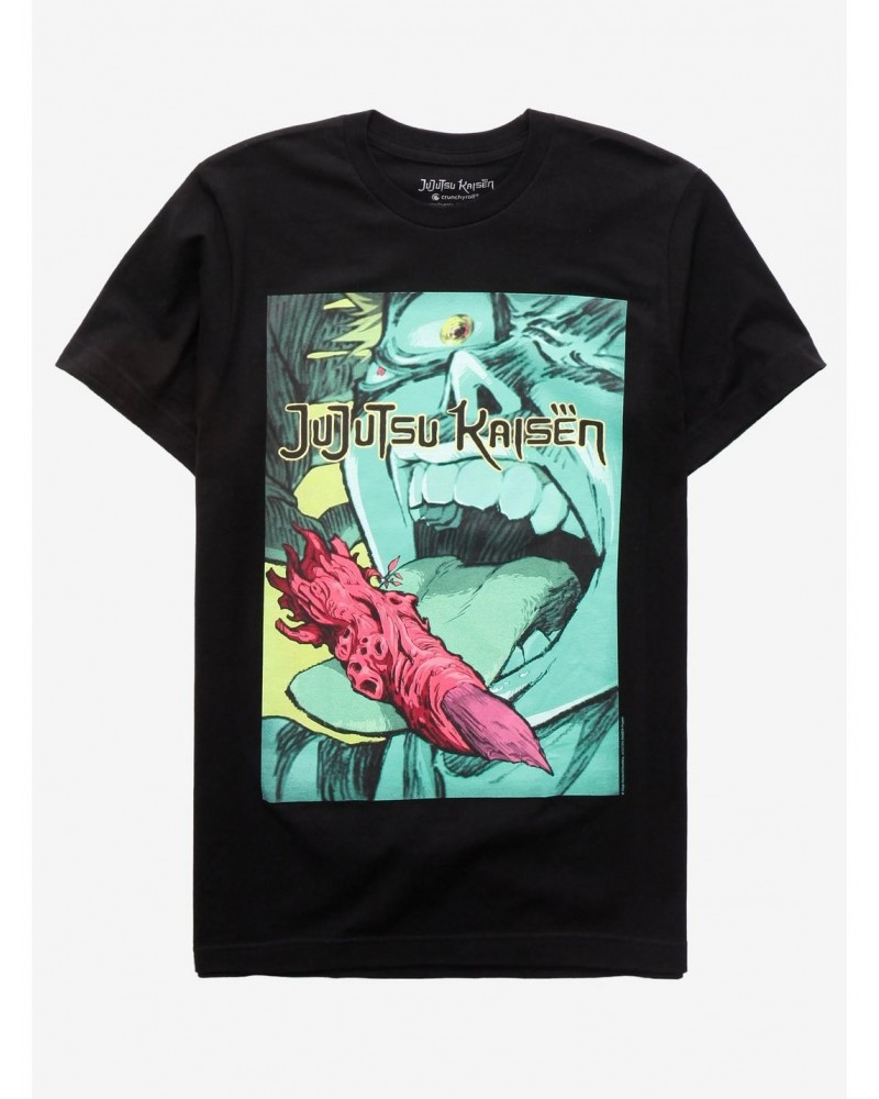 Jujutsu Kaisen Itadori Eating Finger T-Shirt $5.17 T-Shirts