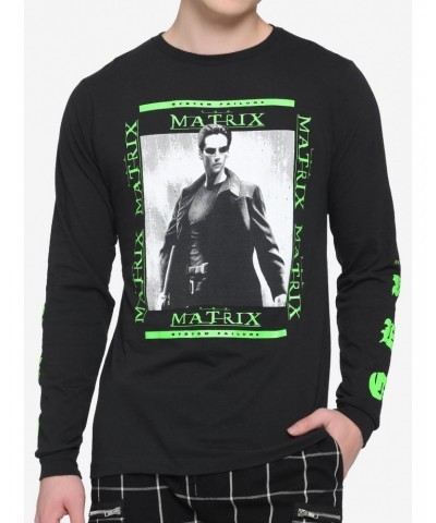 The Matrix Neo Portrait Long-Sleeve T-Shirt $6.24 T-Shirts