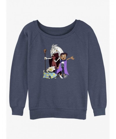 Disney The Owl House Eda Clawthorne, Luz Noceda, and King Slouchy Sweatshirt $12.99 Sweatshirts