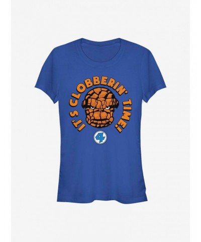 Marvel Fantastic Four Thing Smash Girls T-Shirt $6.37 T-Shirts