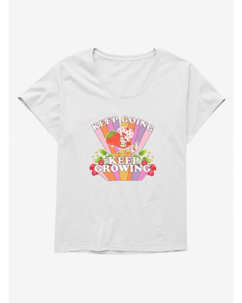 Strawberry Shortcake Keep Going Keep Growing Retro Girls T-Shirt Plus Size $9.09 T-Shirts