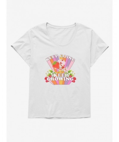 Strawberry Shortcake Keep Going Keep Growing Retro Girls T-Shirt Plus Size $9.09 T-Shirts