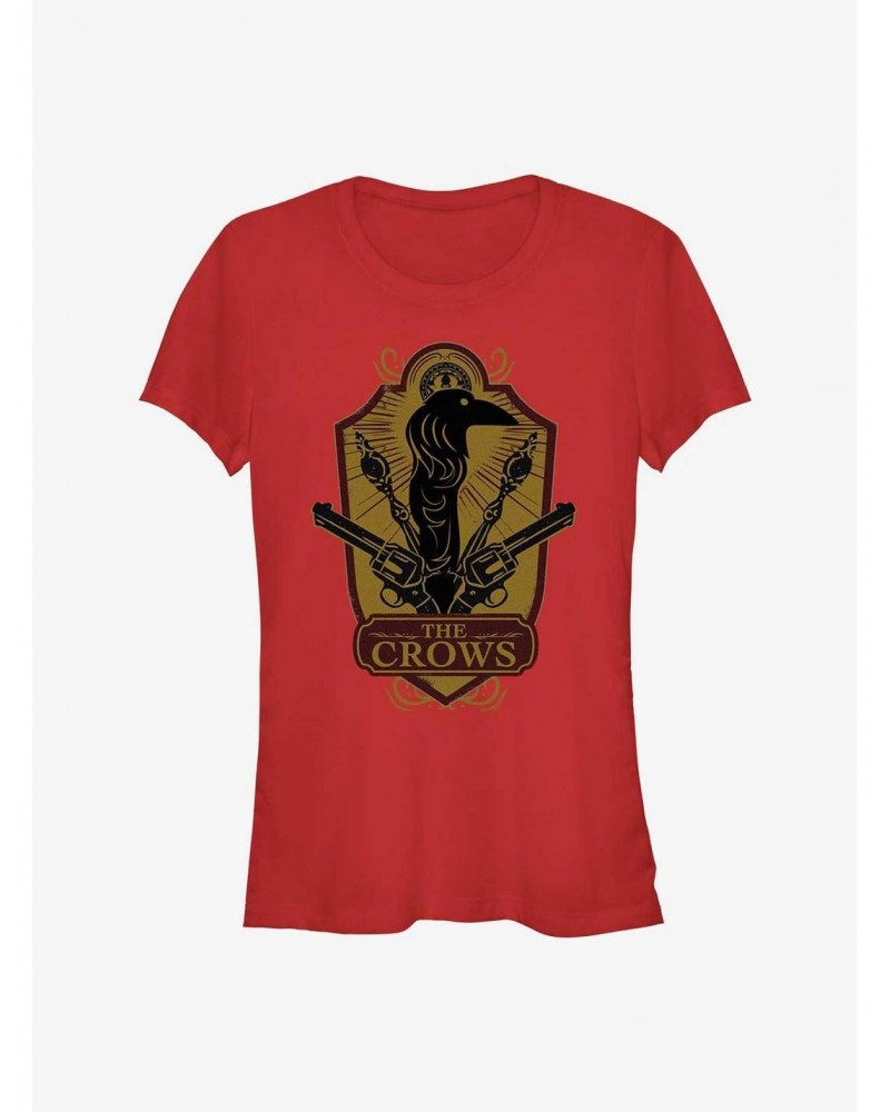 Shadow and Bone The Crows Shield Girls T-Shirt $7.97 T-Shirts