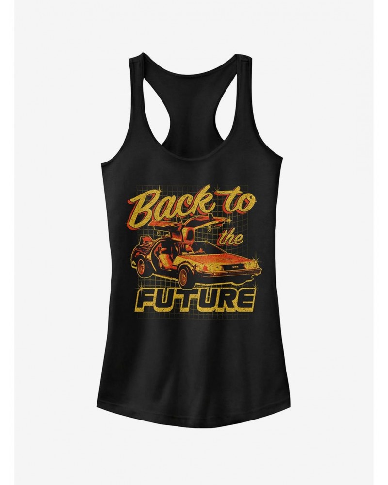 DeLorean Schematic Print Girls Tank $6.77 Tanks