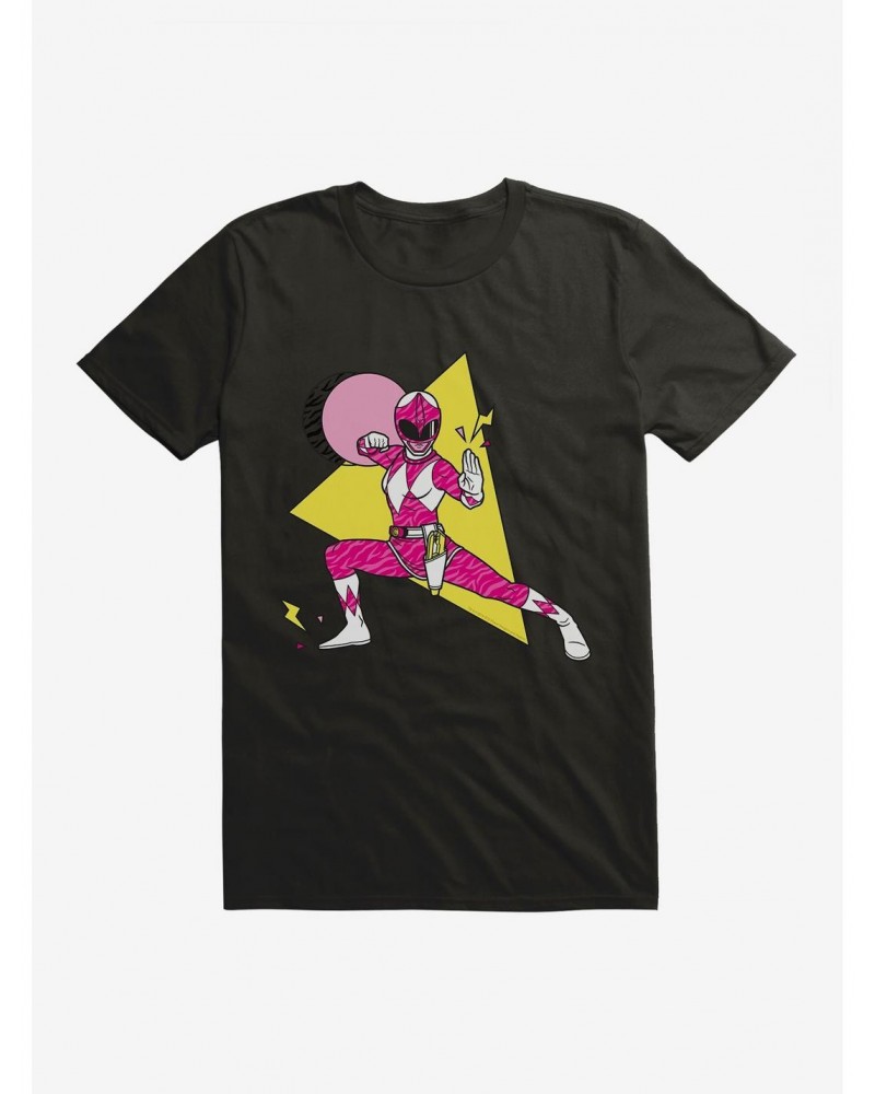 Mighty Morphin Power Rangers Pink Ranger Karate Move T-Shirt $7.84 T-Shirts