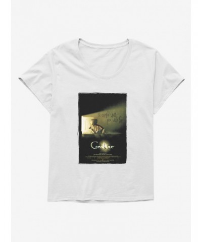 Coraline Be Careful Poster Girls T-Shirt Plus Size $8.97 T-Shirts