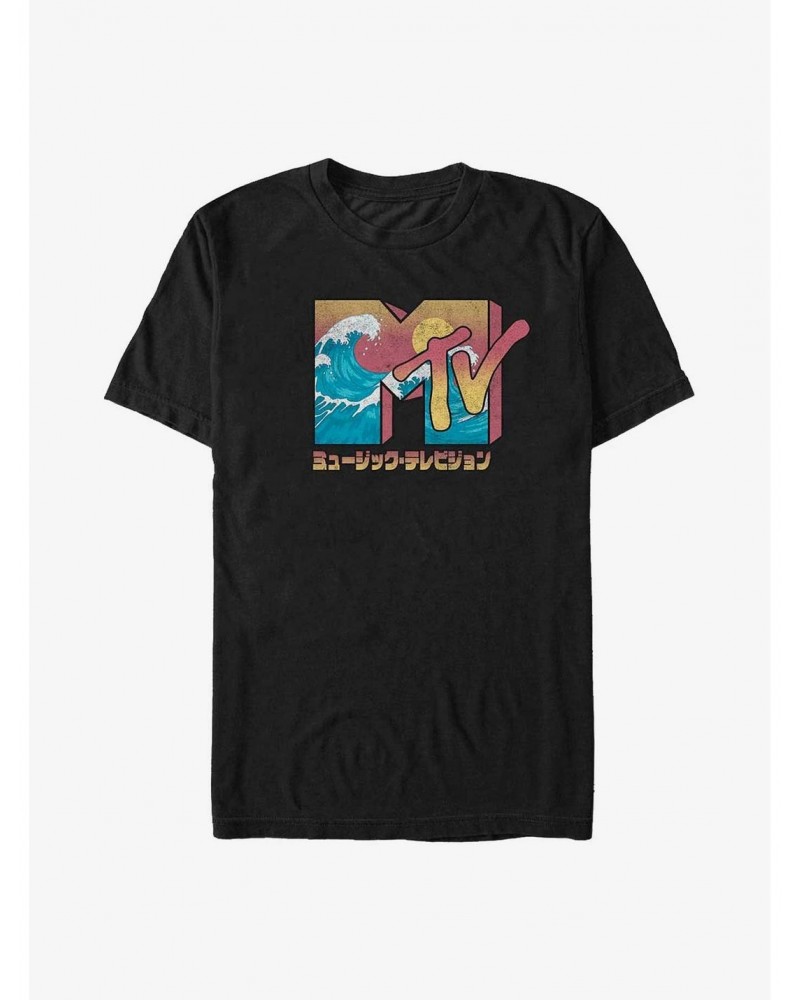 MTV Wave Logo in Japanese T-Shirt $7.46 T-Shirts