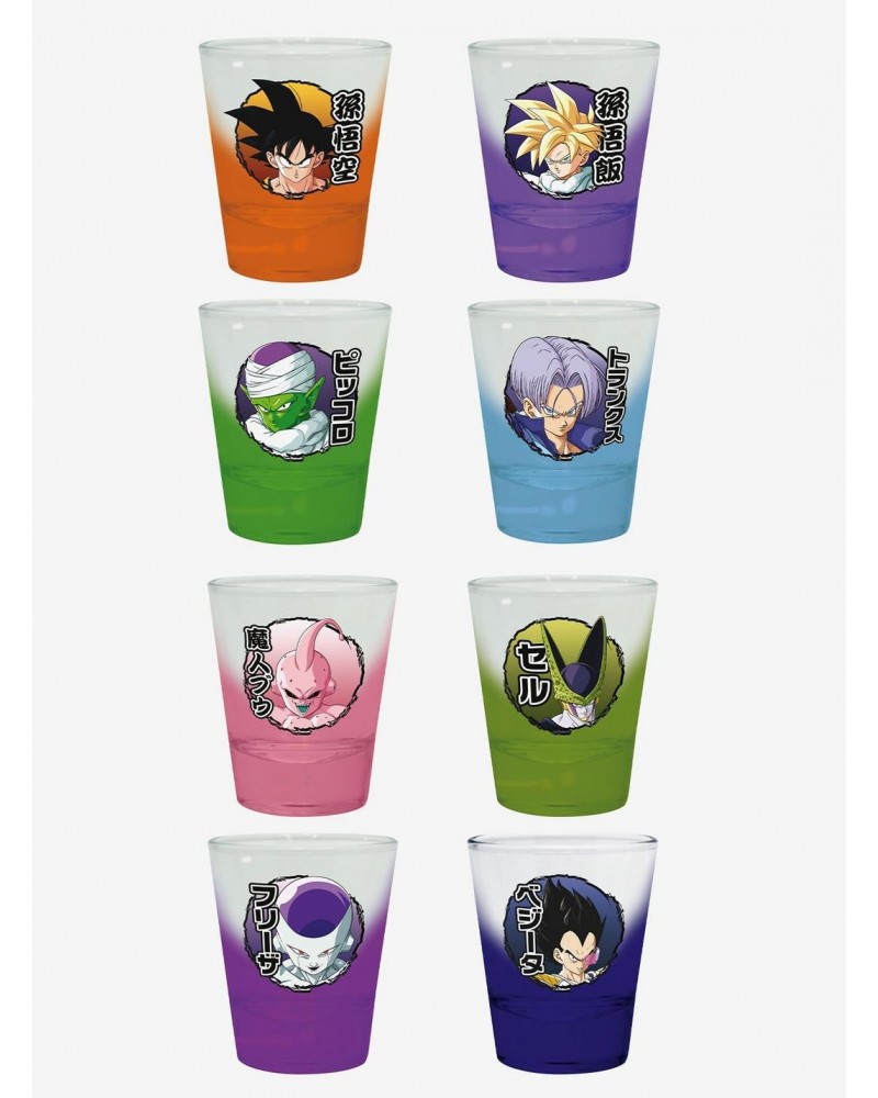 Dragon Ball Z Heroes and Villains Shot Glass Set $14.35 Glass Set