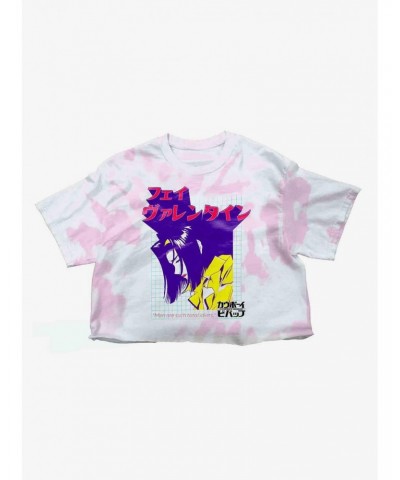 Cowboy Bebop Faye Valentine Tie-Dye Crop Girls T-Shirt $10.76 T-Shirts