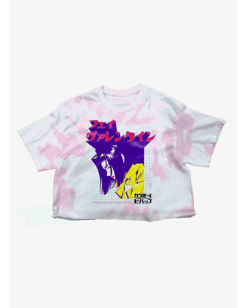 Cowboy Bebop Faye Valentine Tie-Dye Crop Girls T-Shirt $10.76 T-Shirts