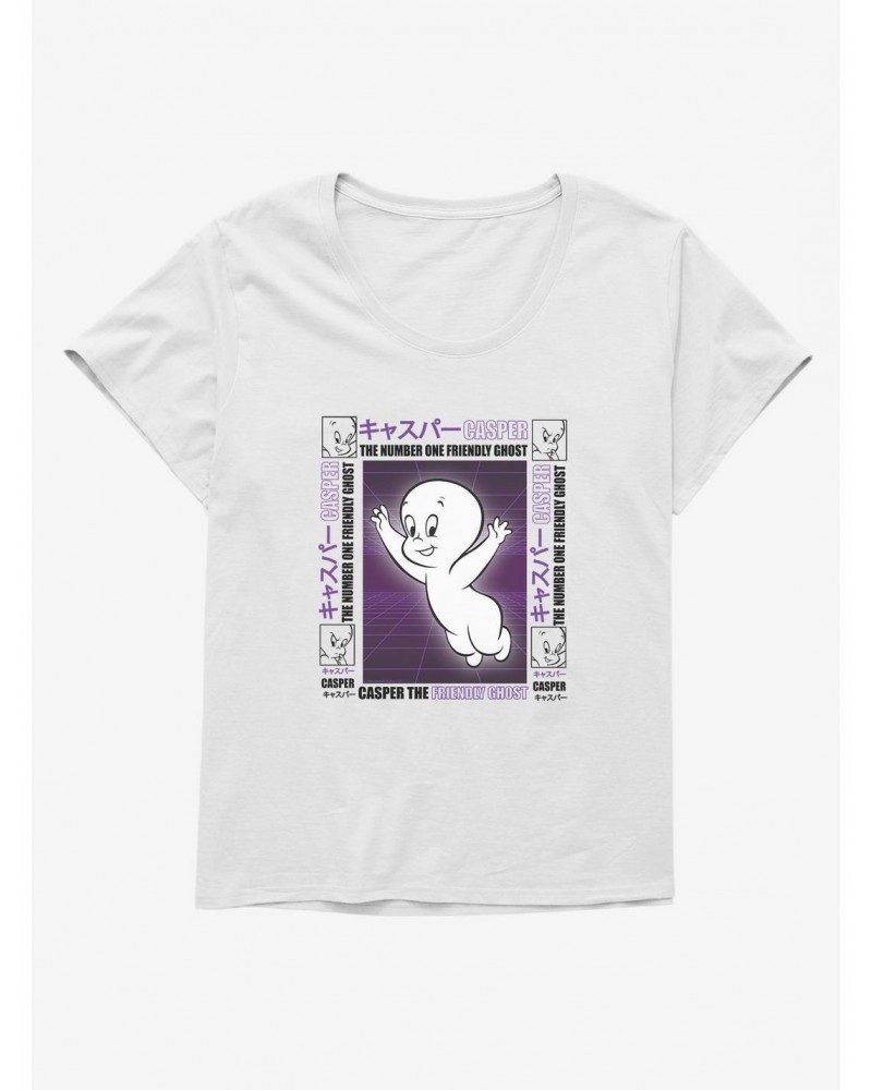 Casper The Friendly Ghost Virtual Raver Number One Girls T-Shirt Plus Size $11.85 T-Shirts