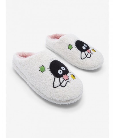 Studio Ghibli Spirited Away Soot Sprites Sherpa Plush Slippers $9.94 Slippers