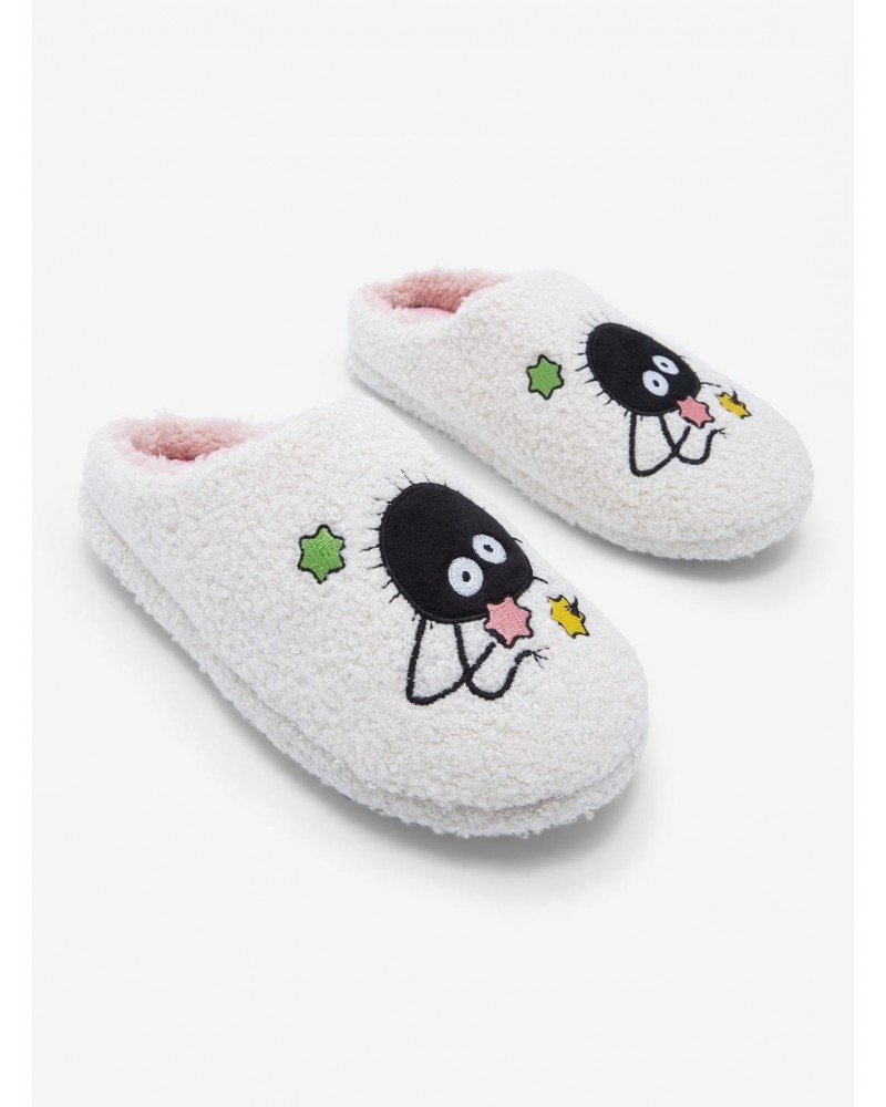 Studio Ghibli Spirited Away Soot Sprites Sherpa Plush Slippers $9.94 Slippers