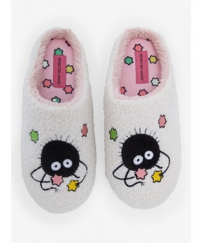 Studio Ghibli Spirited Away Soot Sprites Sherpa Plush Slippers $9.94 Slippers