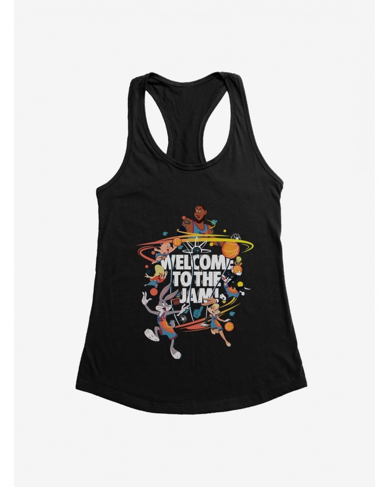 Space Jam: A New Legacy LeBron And Tune Squad Welcome To The Jam! Girls Tank $9.56 Tanks