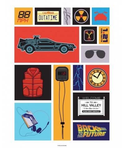 Back To The Future Icons Poster $7.19 Posters