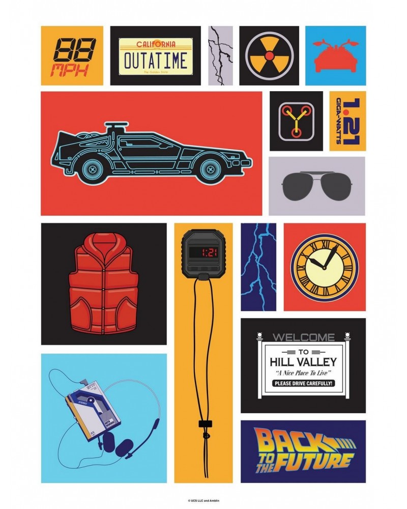 Back To The Future Icons Poster $7.19 Posters