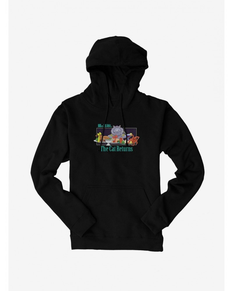 Studio Ghibli The Cat Returns Cat King Feast Hoodie $13.29 Hoodies