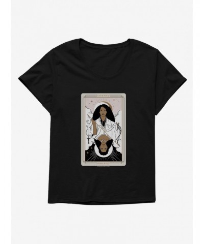 The School For Good And Evil Agatha Tarot Card Girls T-Shirt Plus Size $10.05 T-Shirts