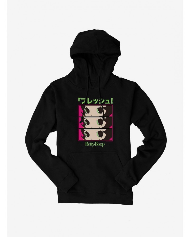 Betty Boop Anime Green Eyes Hoodie $17.96 Hoodies