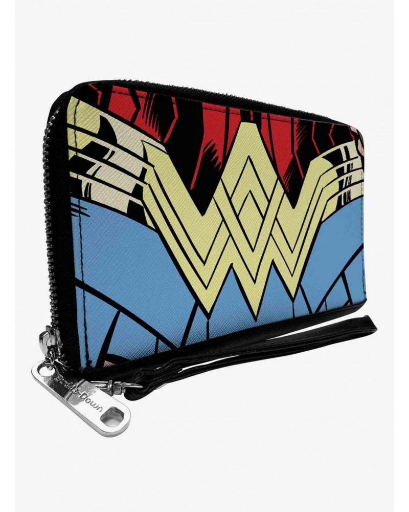 DC Comics Wonder Woman 1984 WW Belt Logo Close Up Zip Around Wallet $14.66 Wallets