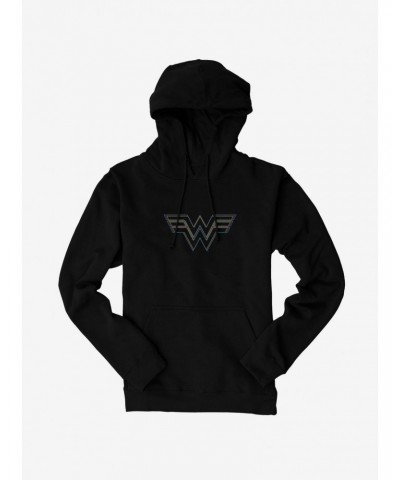 DC Comics Wonder Woman Colored Stencil Insignia Hoodie $12.93 Hoodies