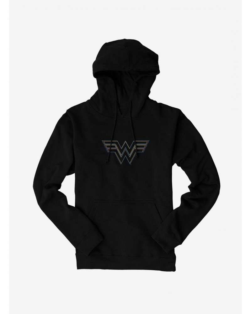 DC Comics Wonder Woman Colored Stencil Insignia Hoodie $12.93 Hoodies