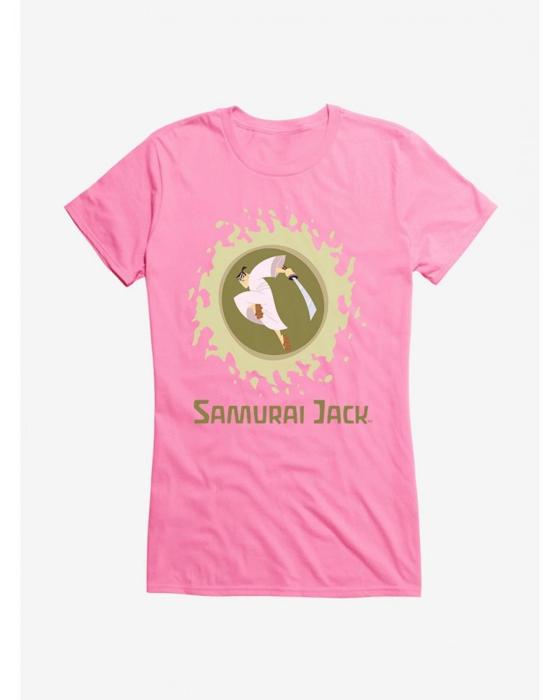 Samurai Jack Green Flames Girls T-Shirt $9.36 T-Shirts