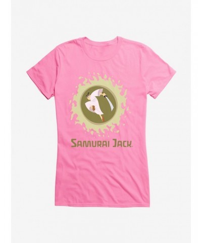 Samurai Jack Green Flames Girls T-Shirt $9.36 T-Shirts