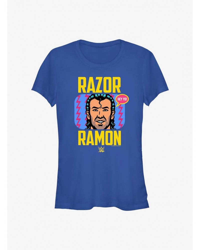 WWE Razor Ramon Scott Hall Retro Girls T-Shirt $8.17 T-Shirts