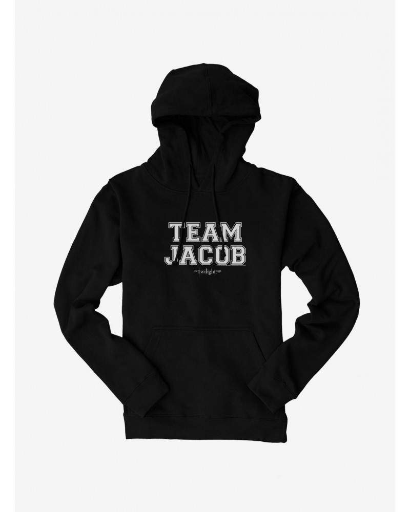 Twilight Team Jacob Collegiate Font Hoodie $12.21 Hoodies