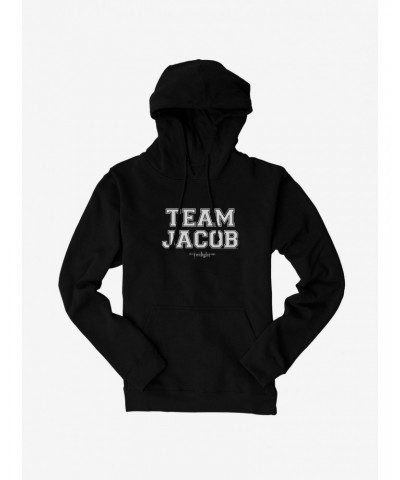 Twilight Team Jacob Collegiate Font Hoodie $12.21 Hoodies