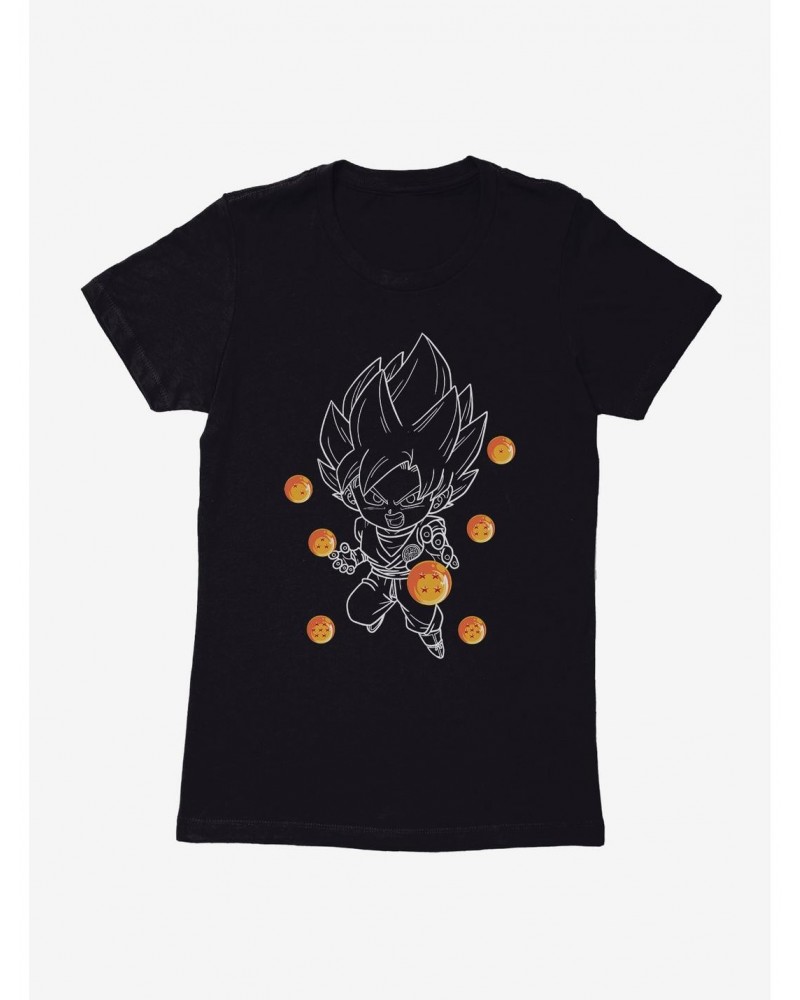 Dragon Ball Super Chibi Goku Saiyan Extra Soft Girls T-Shirt $12.43 T-Shirts