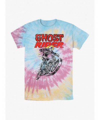 Marvel Ghost Rider Hot Head Tie Dye T-Shirt $7.46 T-Shirts