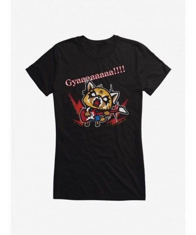 Aggretsuko Metal Guitar Rock & Roll Girls T-Shirt $9.96 T-Shirts