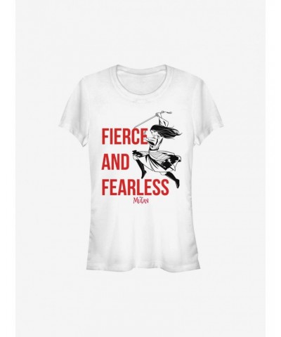 Disney Mulan Live Action Fierce And Fearless Girls T-Shirt $9.96 T-Shirts