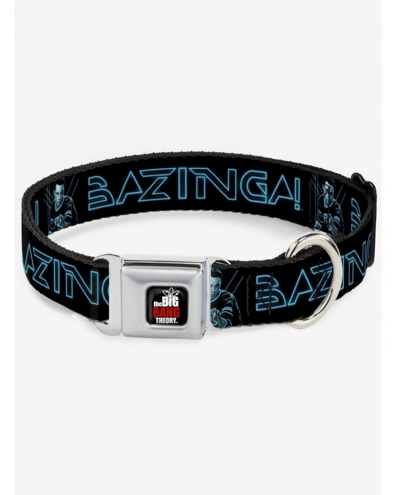 The Big Bang Theory Sheldon Bazinga Seatbelt Buckle Dog Collar $9.21 Pet Collars