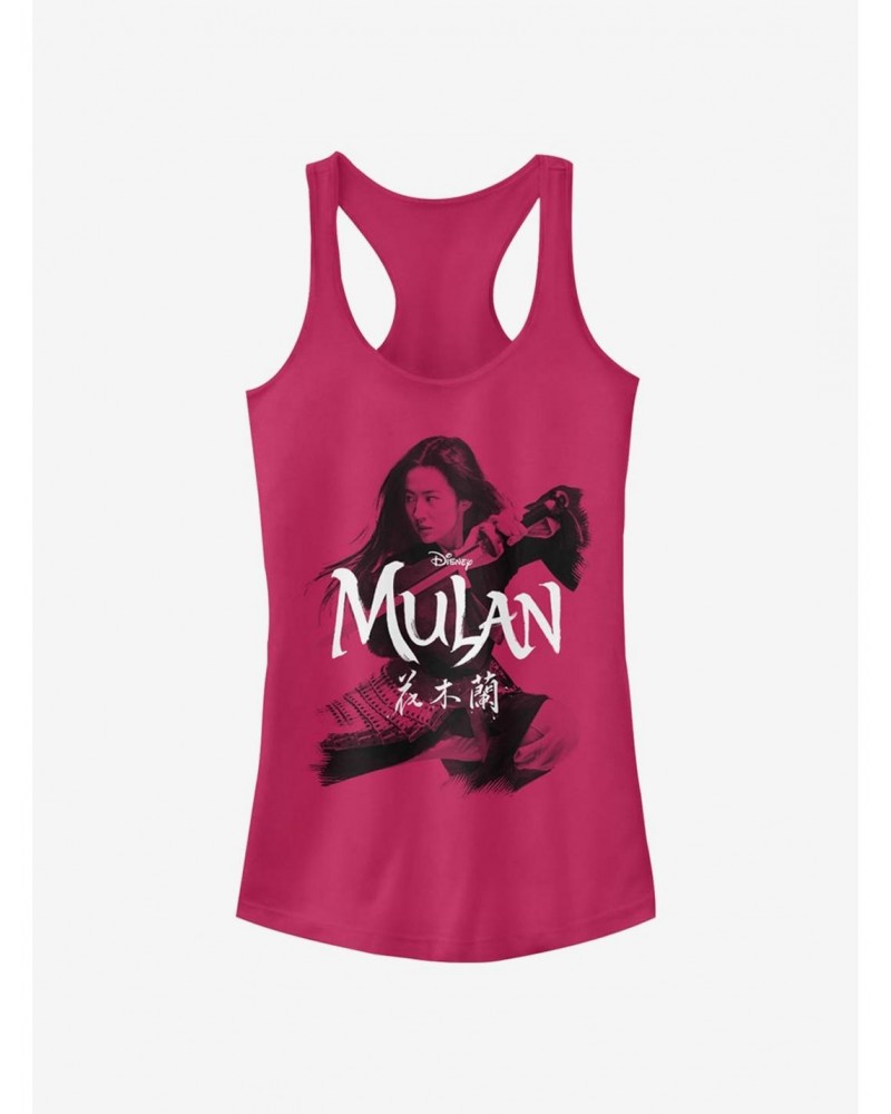 Disney Mulan Fighting Stance Girls Tank $9.56 Tanks