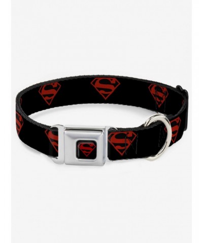 DC Comics Justice League Superboy Shield Seatbelt Buckle Dog Collar $8.22 Pet Collars